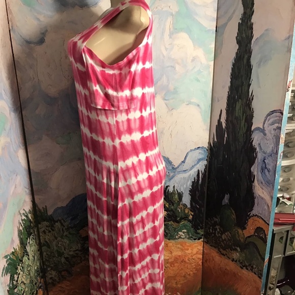 Design History Pink Tie Dye Cold Shoulder Dress - Picture 3 of 6